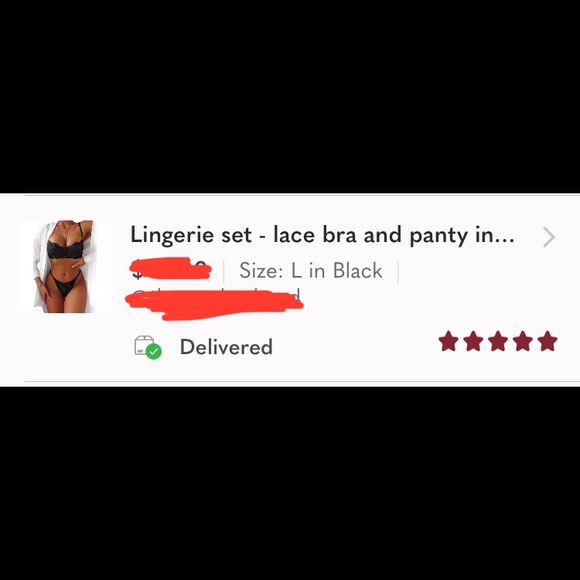 (Last 1) Lingerie set - lace bra and panty set - Picture 12 of 12